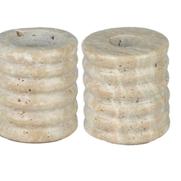 Travertine Ring duo